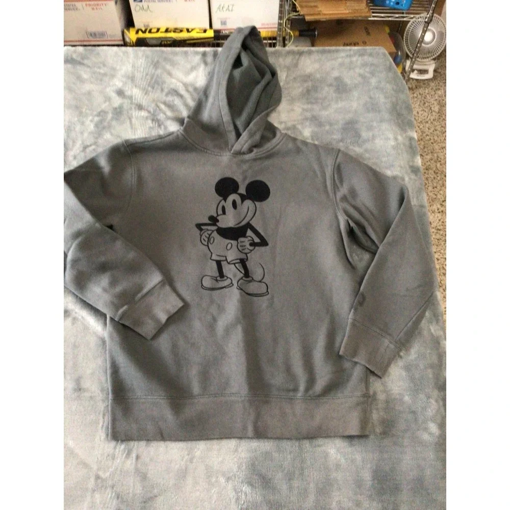Gap‎ Kids Disney Gray Size XXL Mickey Mouse Sweatshirt Hoodie Retro Pullover 2